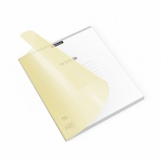 Тетрадь общая ученическая с пластиковой обложкой. Классика желтая, 96л А5+,CoverPrо Pastel, клетка (блок 5шт)