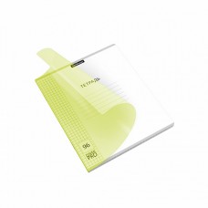 Тетрадь общая ученическая с пластиковой обложкой. Классика желтая, 96л А5+, CoverPrо Neon, клетка (блок 5шт)