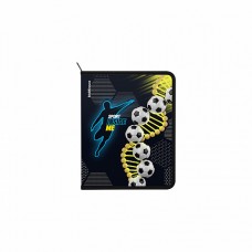 Папка для тетрадей на молнии пластиковая ErichKrause Sport DNA, A5+ (в пакете по 4 шт.) 1шт