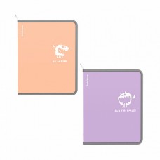 Папка для тетрадей на молнии пластиковая ErichKrause Pastel Bloom Monsters, A5+, ассорти (в пакете по 4 шт.)
