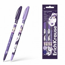 Набор 4 ручки шариковые ErichKrause Neo® Stick Space Anime 0.7, Super Glide Techn,синий (в пакете)