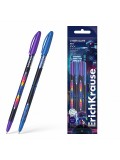 Набор 4 ручки шариковые ErichKrause Neo® Stick Cyber Game 0.7, Super Glide Tech,синий (в пакете)