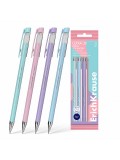 Набор 4 ручки шариковые ErichKrause ULTRA-30 Stick&GripPastel 0.7,Super Glide Tech,синий (в пакете)
