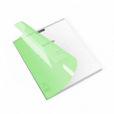Тетрадь ШУ с пластиковой обложкой ErichKrause Классика CoverPrоNeon, зеленый ,А5+,12л, линейка (блок 10 шт.)