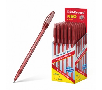 Ручка шариковая ErichKrause Neo® Stick Original 0.7, Super Glide Technology, цвет чернил красный