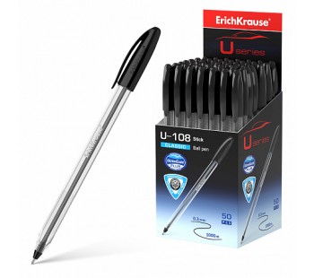 Ручка шариковая ErichKrause U-108 Stick Classic 1.0, Ultra Glide Technology, цвет чернил черный