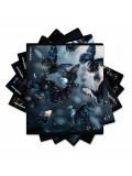 Тетрадь ОУ ErichKrause  Glass Butterflies 48л клетка, матовая ламинация (блок 5 шт)