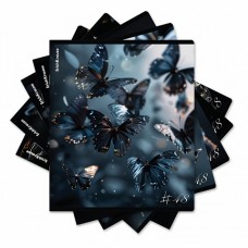 Тетрадь ОУ ErichKrause  Glass Butterflies 48л клетка, матовая ламинация (блок 5 шт)