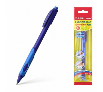 Ручка шариковая ErichKrause® ErgoLine® Kids, Ultra Glide Technology, синий