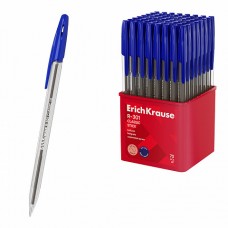 Ручка шариковая ErichKrause R-301 Stick Classic 1.0, синяя (стакан 50 шт.)