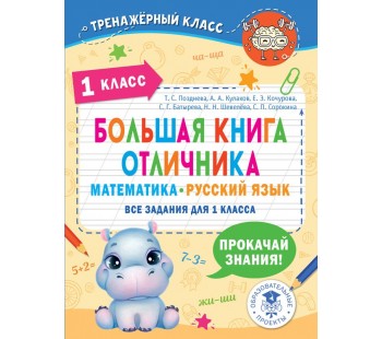 Большая книга отличника 1 класс Математика Русский язык. Все задания