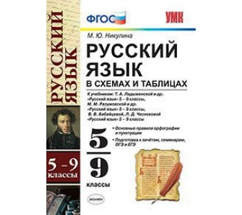 Русский язык в схемах и таблицах. 5-9 классы. ФГОС