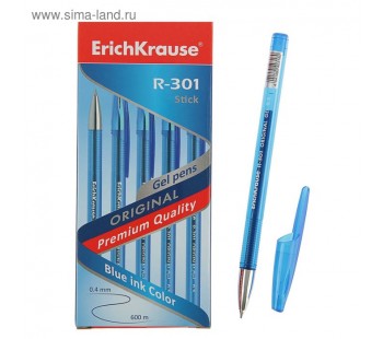 Ручка гелевая ErichKrause. R-301 Original Gel 0.5. Синяя