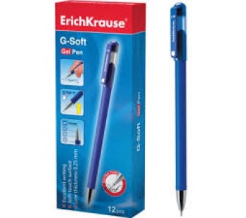 Ручка гелевая ErichKrause. G-Soft. 0,38. Синяя
