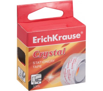 Клейкая лента ErichKrause. Crystal. 18ммх33м