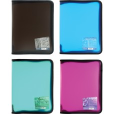 Папка пластиковая на молнии ErichKrause. Vivid colors, A4+. Ассорти