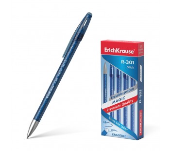Ручка гелевая ErichKrause. R-301 Magic Gel 0,5. Сo стираемыми чернилами. Цвет чернил синий
