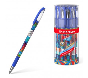 Ручка шариковая. ErichKrause. Color Touch Patchwork 0.7. Цвет чернил синий