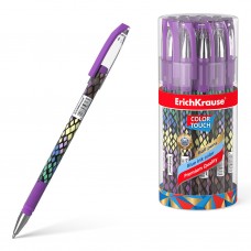 Ручка шариковая. ErichKrause. Color Touch Purple Python 0.7. Цвет чернил синий
