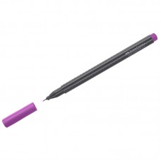 Ручка капиллярная. Faber-Castell. Grip Finepen. Фиолетовая. 0,4мм. Трехгранная