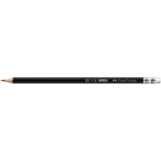 Чернографитный карандаш Faber-Castell. 1112 с ластиком. HВ