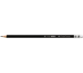 Чернографитный карандаш Faber-Castell. 1112 с ластиком. HВ