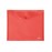 Папка-конверт. Пластиковая на кнопке. А5. 243х210мм. Hatber. Красная