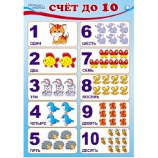 Счет до 10. Плакат А3